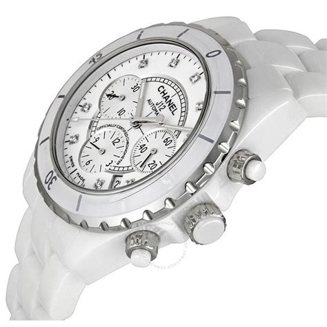 chanel j12 chronograph h2009|Chanel J12 Chronograph White Ceramic Diamonds 41 mm H2009.